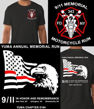 Yuma Annual Motorcycle Ride 2022 Shirt Design